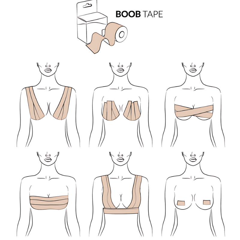 Boob Tape Cinta Adhesiva Invisible Pecho (OFERTA 2X1 GRATIS)