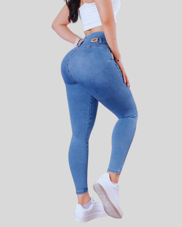 Jeans Efecto Push Up levanta Glúteos