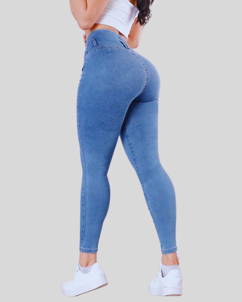 Jeans Efecto Push Up levanta Glúteos