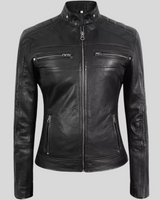 Chaqueta de Cuero para Mujer