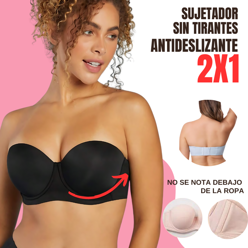 Sujetador Strapless con Aros para Tallas Grande (OFERTA 2X1 GRATIS)